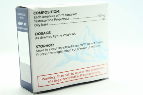 Testosterone Propionate (Elbrus Pharmaceuticals) (10 Phiolen x 100mg) – Bild 2