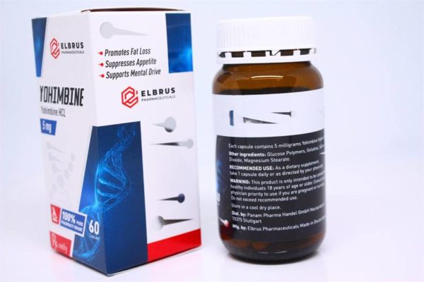Yohimbine (Elbrus Pharma) (60 Kapseln x 5mg) – Bild 3