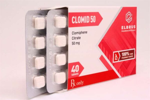 Clomiphene (Clomid) (Elbrus Pharma) (40 Tabletten x 50mg) – Bild 2